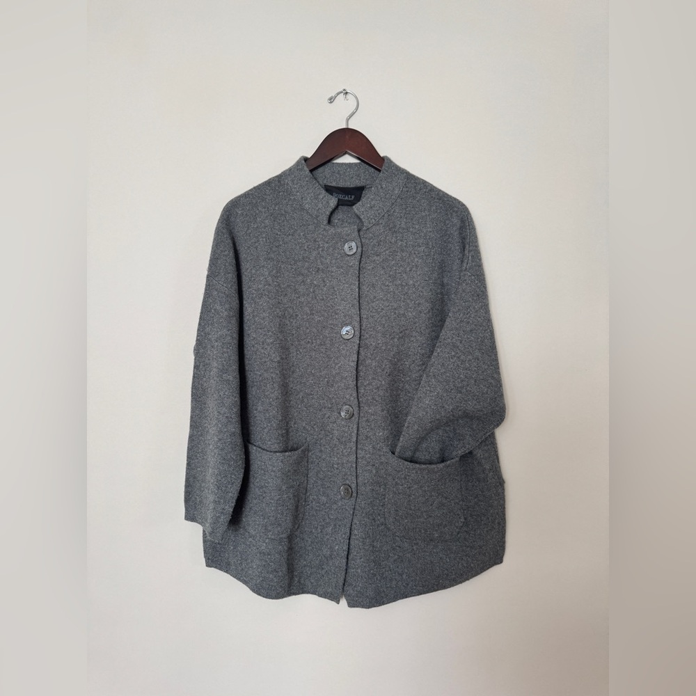 Boxcalf Cashmere/Wool Cardigan